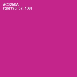 #C3258A - Cerise Color Image