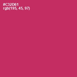 #C32D61 - Cerise Red Color Image