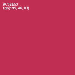 #C32E53 - Maroon Flush Color Image