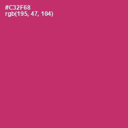 #C32F68 - Cerise Red Color Image