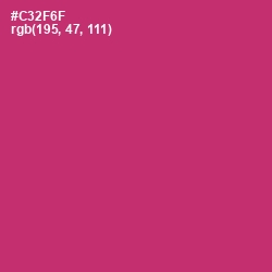 #C32F6F - Cerise Red Color Image