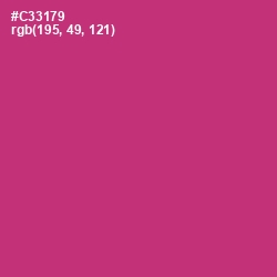 #C33179 - Cerise Red Color Image