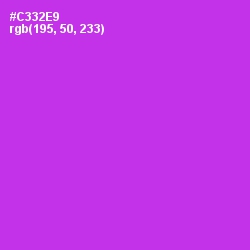 #C332E9 - Razzle Dazzle Rose Color Image