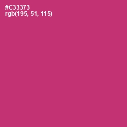 #C33373 - Cerise Red Color Image