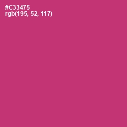 #C33475 - Cerise Red Color Image