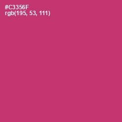 #C3356F - Cerise Red Color Image