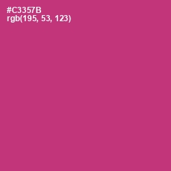 #C3357B - Cerise Red Color Image
