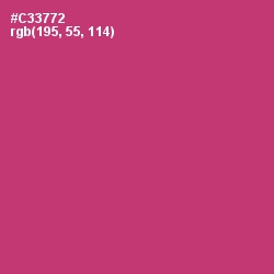 #C33772 - Cerise Red Color Image