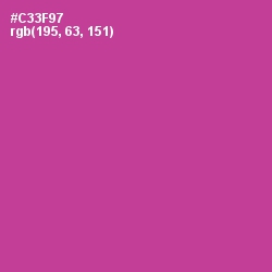 #C33F97 - Cerise Color Image