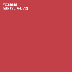 #C34048 - Fuzzy Wuzzy Brown Color Image