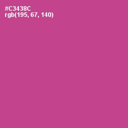 #C3438C - Mulberry Color Image