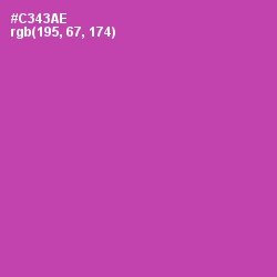 #C343AE - Mulberry Color Image