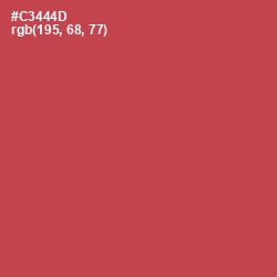 #C3444D - Fuzzy Wuzzy Brown Color Image