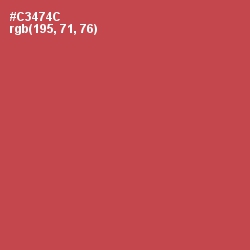 #C3474C - Fuzzy Wuzzy Brown Color Image