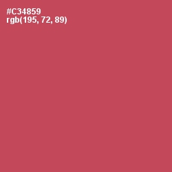 #C34859 - Fuzzy Wuzzy Brown Color Image