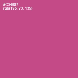 #C34987 - Mulberry Color Image