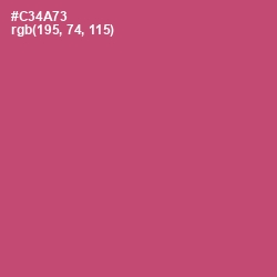 #C34A73 - Cabaret Color Image