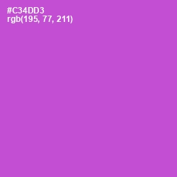 #C34DD3 - Fuchsia Pink Color Image