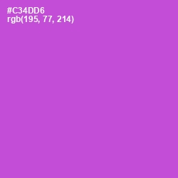 #C34DD6 - Fuchsia Pink Color Image