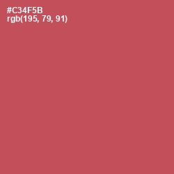 #C34F5B - Fuzzy Wuzzy Brown Color Image