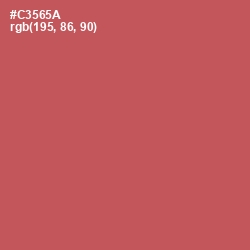 #C3565A - Fuzzy Wuzzy Brown Color Image