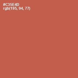 #C35E4D - Fuzzy Wuzzy Brown Color Image