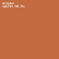 #C36A41 - Red Damask Color Image