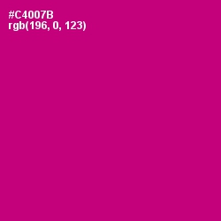 #C4007B - Razzmatazz Color Image
