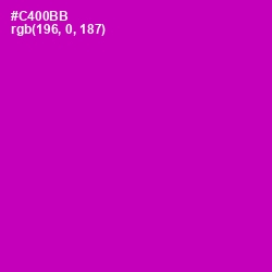 #C400BB - Hollywood Cerise Color Image