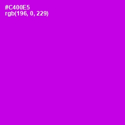 #C400E5 - Purple Pizzazz Color Image