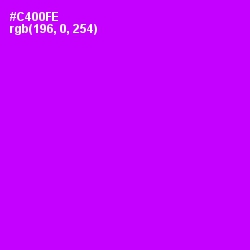 #C400FE - Magenta / Fuchsia Color Image