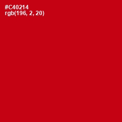 #C40214 - Monza Color Image