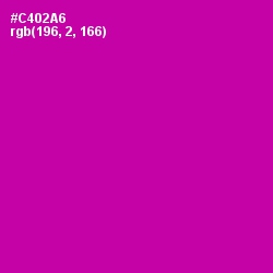 #C402A6 - Red Violet Color Image