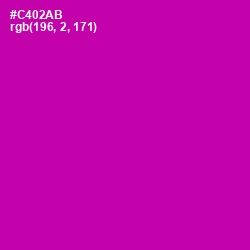 #C402AB - Red Violet Color Image