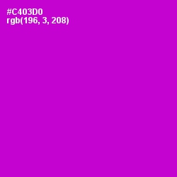 #C403D0 - Purple Pizzazz Color Image
