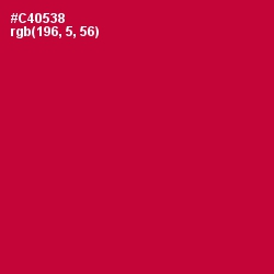 #C40538 - Cardinal Color Image