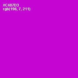 #C407D3 - Shocking Pink Color Image