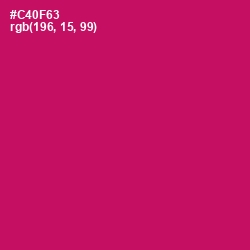 #C40F63 - Razzmatazz Color Image