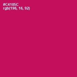 #C4105C - Maroon Flush Color Image