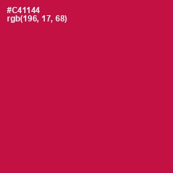 #C41144 - Maroon Flush Color Image