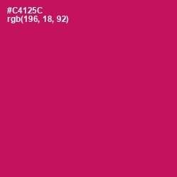 #C4125C - Maroon Flush Color Image