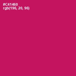 #C41460 - Maroon Flush Color Image