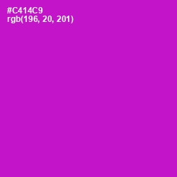 #C414C9 - Shocking Pink Color Image