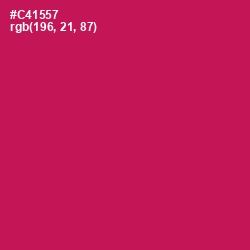 #C41557 - Maroon Flush Color Image