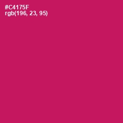 #C4175F - Maroon Flush Color Image