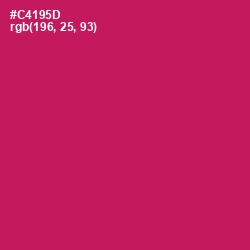 #C4195D - Maroon Flush Color Image