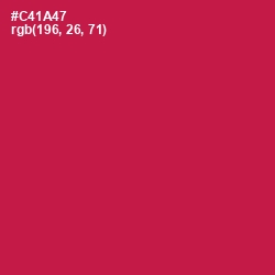 #C41A47 - Maroon Flush Color Image