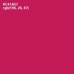 #C41A57 - Maroon Flush Color Image