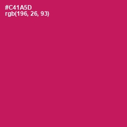 #C41A5D - Maroon Flush Color Image