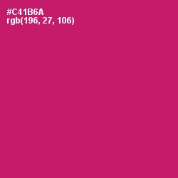 #C41B6A - Maroon Flush Color Image